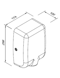 Kézszárító 1000 W LEVANTE