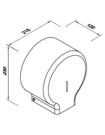 WC-papír adagoló ECO