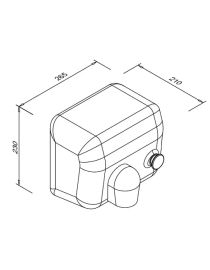 Kézszárító 2300 W PONENTE