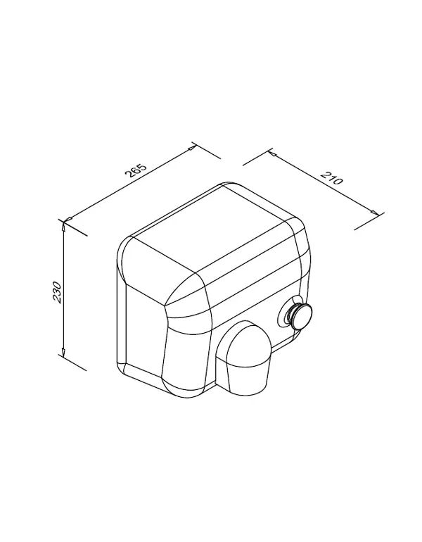 Kézszárító 2300 W PONENTE