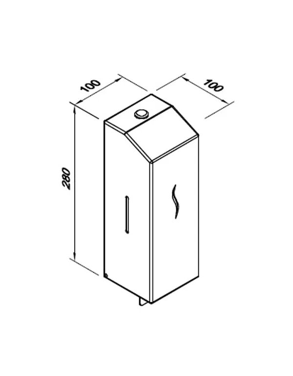 Habszappan adagoló 1l HIT Antifinger